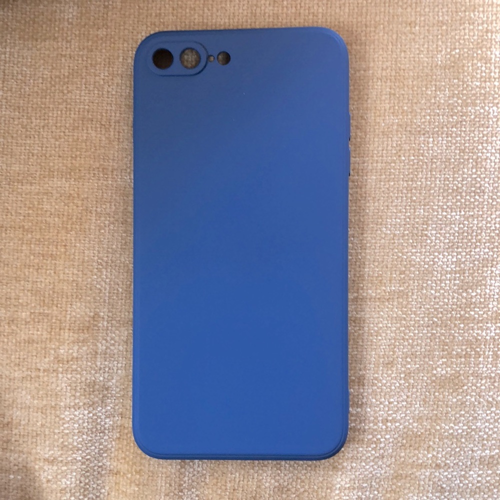 Blue Bare Feel Liquid Silicone iPhone Case for 7 Plus/8 Plus